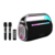 Caixa de Som Portátil Bluetooth 80W LED RGB c/ 2 Mic IPX4 X40 - loja online