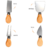 Conjunto Jogo P/ Cortar Queijo 4 Pçs Inox Kit Facas Espátula - UniHome - comprar online
