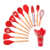Kit 12 Utensílios De Cozinha Silicone com Cabo de Madeira - Busca Utilidades