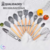 Kit Conjunto 19 Peças De Utensílios de cozinha Silicone Com Cabo de Madeira na internet