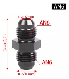 Union Conexion Recta An6- An6 Acople - CHP RACING PARTS