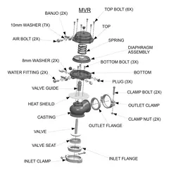 Valvula Wastegate 44mm V-Band Pqy Kit Completo en internet