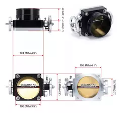 Cuerpo De Mariposa 90mm Universal Competicion - CHP RACING PARTS
