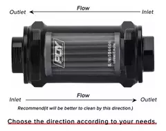 Filtro de Combustible 100 Micron Con Abrazadera Apto Metanol - CHP RACING PARTS