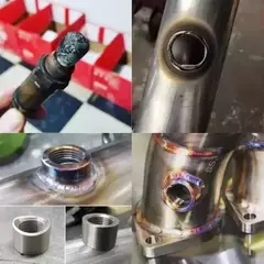 Rosca Hembra Para Soldar Sonda Lambda Acero Inox An8 - CHP RACING PARTS