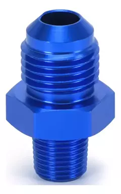 Union Conexion Recta 1/8 Npt - An4 Azul Acople