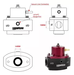 Regulador De Combustible An8 Para Carburador Hipertune - CHP RACING PARTS