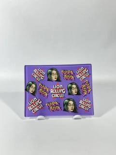 Bandeja Lion Rolling Circus Glass Mini Violeta "Tora Tora"
