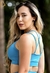 Top Camila azul turquesa - comprar online