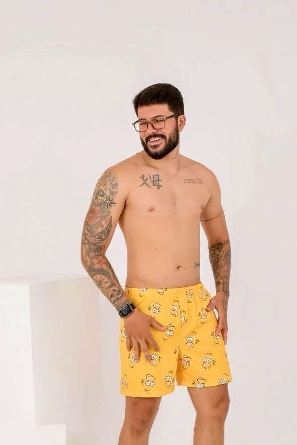 Shortdoll Masculino Homer Simpson