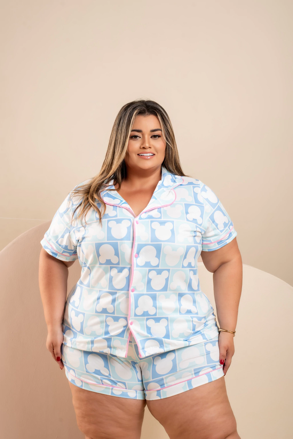Pijama Americano Plus Size Mickey