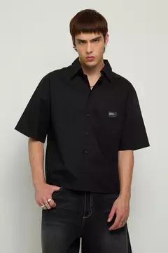 CAMISA POPLIN BLACK