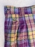 Bermuda LACOSTE Original Talla 42 a cuadros violeta - comprar online