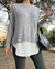 Sweater H&M Overlapping Gray Talla L