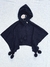 Poncho LITTLE AKIABARA Black Hood Talla 6 - GreenwichStorePremium