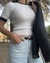 Top FOREVER 21 White Indiana Talla S