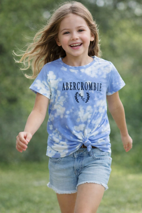 Remera ABERCROMBIE Batik Sky Talle 7/8 - comprar online