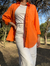 Camisa H&M Orange Oversize. Nueva. Talla XS (M)