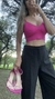 Top nuevo ZARA Short Fucsia Talle M