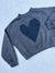 Buzo OLD NAVY Talla 6/7 corazón gris - comprar online