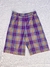 Bermuda LACOSTE Original Talla 42 a cuadros violeta