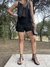 Short bordado con pedrería JULIE Black Talla L