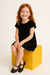 Ballerinas nuevas LITTLE AKIABARA Black Glitter Núm 33 en internet