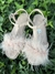 Imagen de Sandalias nuevas ZARA Pink Feathers Núm 32