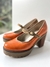 Zapatos LUZ PRÍNCIPE Orange Núm 36 cuero legítimo