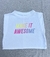 Remera ZARA Make It Awesome Talla 6/7