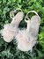 Sandalias nuevas ZARA Pink Feathers Núm 32
