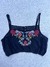 Top LUNA INDIA Talla S bordado