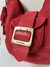 Cartera VITAMINA Cairo 100% cuero gamuzado rojo - comprar online