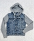 Campera de jean H&M Gray Hood Talla S