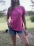 Remera ZARA Básica Fucsia Talla L en internet