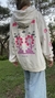 Buzo canguro oversize BASTARD Pink Flowers Talla L - GreenwichStorePremium