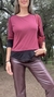 Remera VITAMINA Sendai Borgoña & Black Talle 42/3/L - tienda online