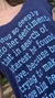 Remera oversize VITAMINA Pepitero Blue Talle 38/1/S - comprar online