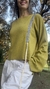 Sweater Oversize JT Ribbon Green Talle S