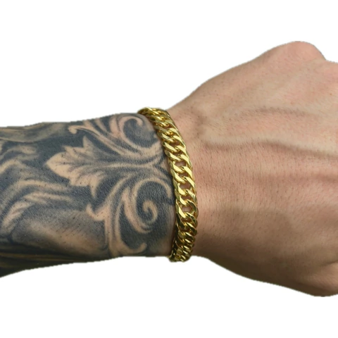 PULSEIRA GRUMET 10MM /24.9G - BANHADO A OURO