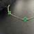COLAR TREVO VERDE FEMININO - 45 CM / MOEDA ANTIGA - comprar online