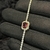 PULSEIRA FEMININA CRAVEJADA EM PEDRAS VERMELHA - 1MM - comprar online
