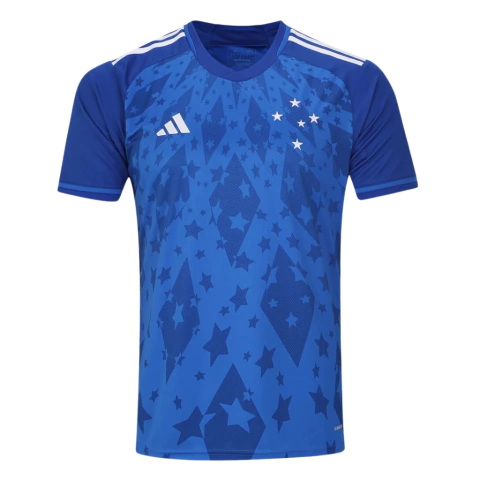 Camisa Cruzeiro I 24/25 Torcedor Adidas Masculina - Azul Royal