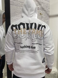 Buzo canguro NOTHING ELSE Blanco - NFindumentaria