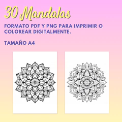 30 Mandalas para colorear - comprar online