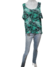 Blusa estampa de folhagem T.plus Tam.48 / cód142