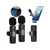 Kit 2 Microfone de Lapela Sem Fio Receptor Wireless Profissional Alcance 20 Metros na internet