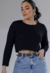 Cropped Manga Longa - comprar online