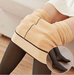 Imagen de Panty lycra efecto piel con pie invierno