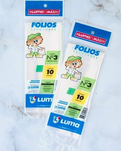 Folios escolares n3 Luma x10